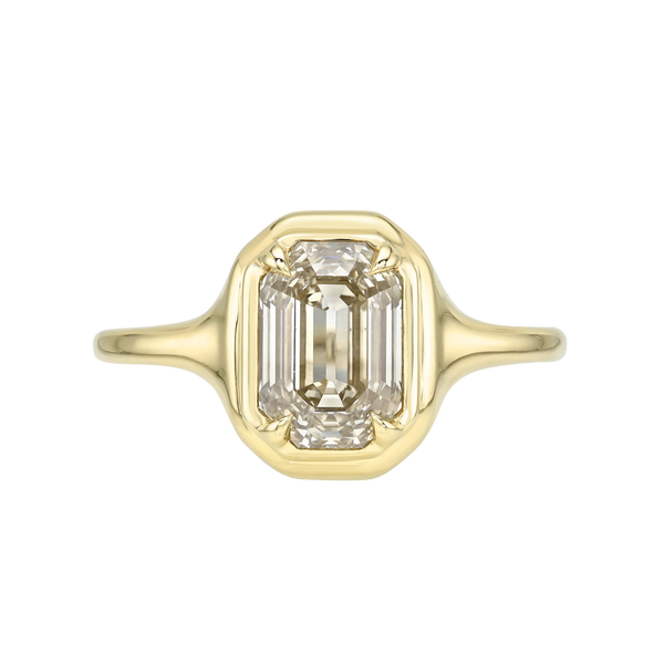 LESSON CUT Ring (L'ami doreコーム17.5cm対応) 2.09ct Cut Corner Rectangle Step Cut Maggi Simpkins | Emerald