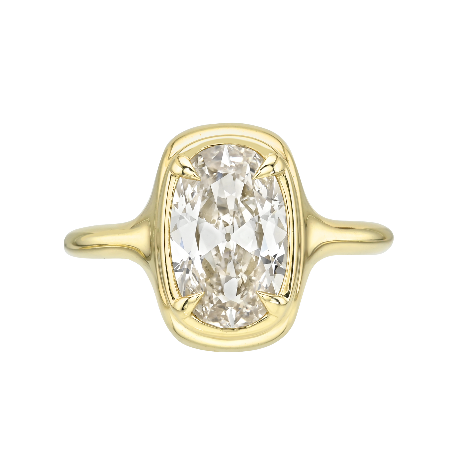 2.20ct Modern Antique Oval Brilliant <br><b> Maggi Simpkins </b> | Oval Skinny Signet Ring