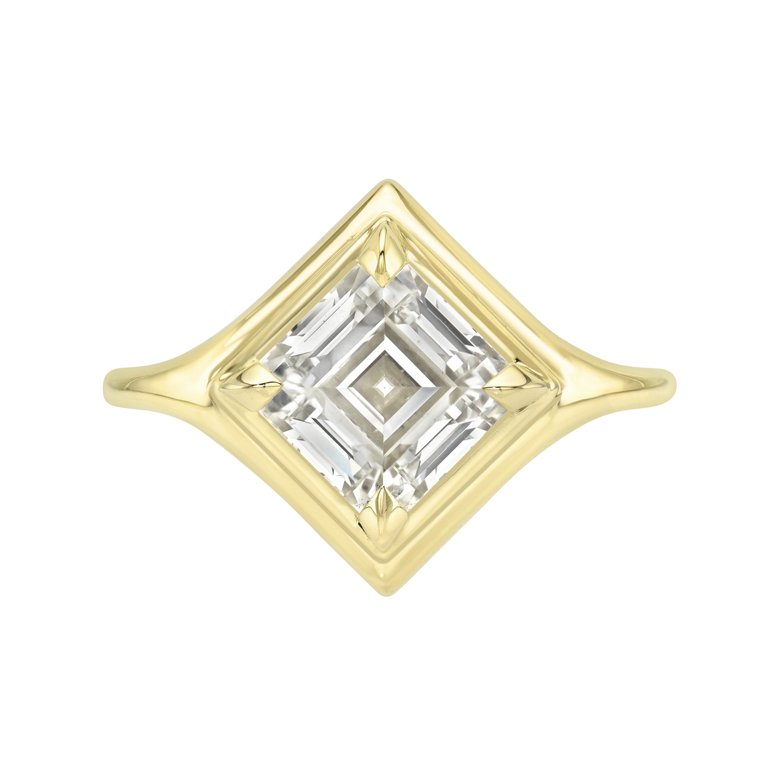 2.72ct Carré Step Cut <br><b> Maggi Simpkins </b> | Carré Skinny Signet Ring