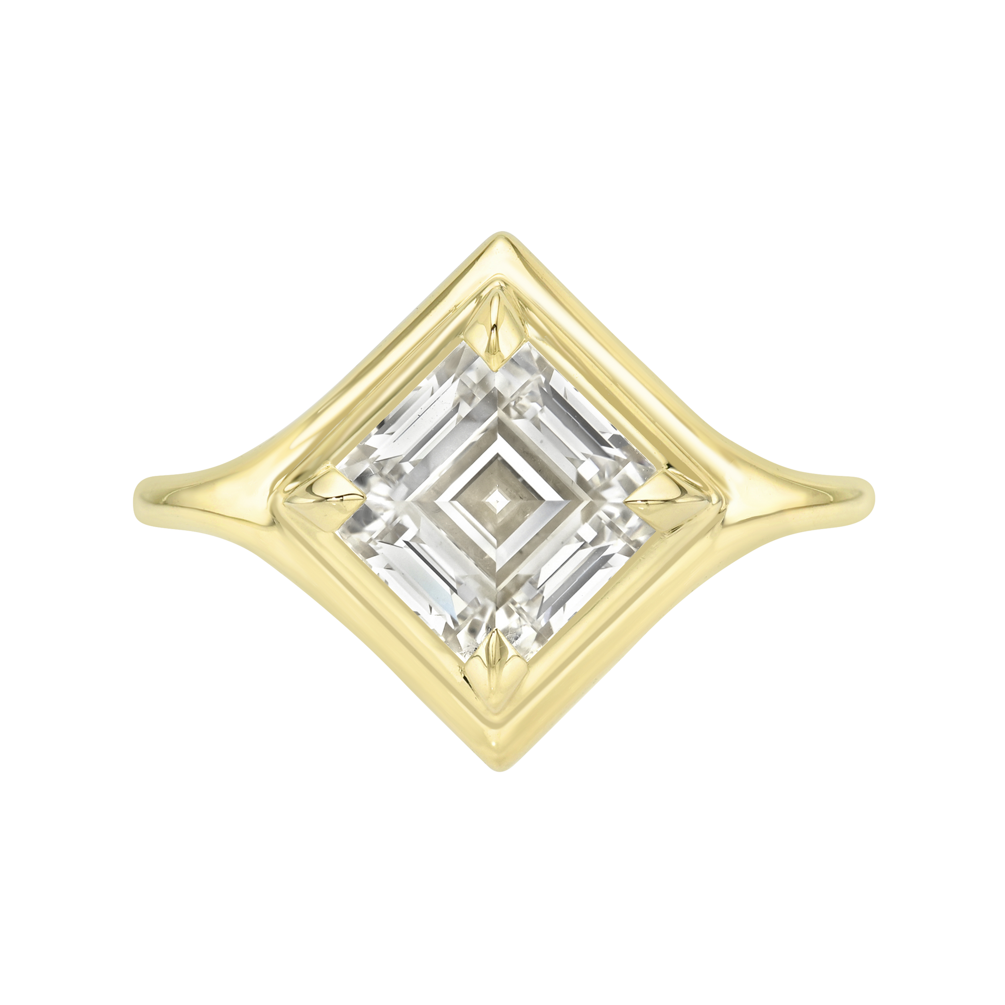 2.72ct Carré Step Cut <br><b> Maggi Simpkins </b> | Carré Skinny Signet Ring