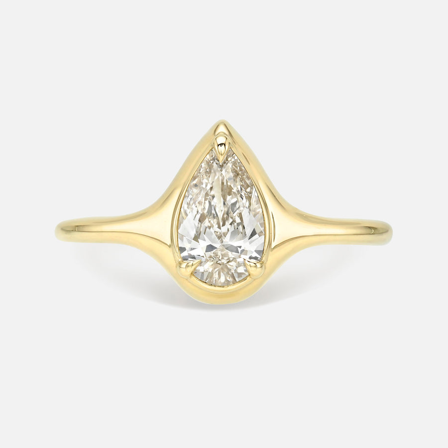 0.70ct Pear Brilliant <br><b> Maggi Simpkins </b> | Pear Skinny Signet Ring