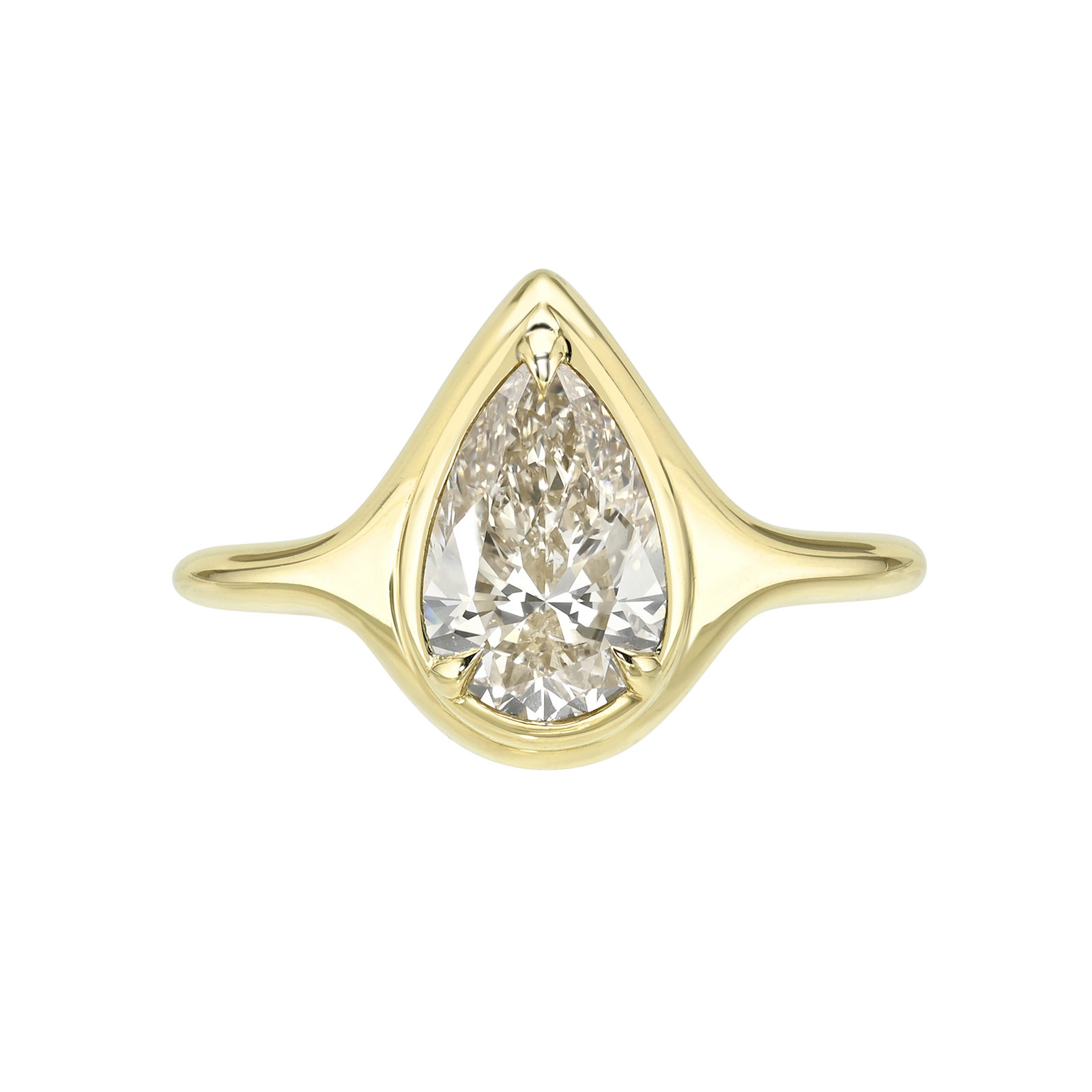 1.50ct Pear Brilliant <br><b> Maggi Simpkins </b> | Pear Skinny Signet Ring