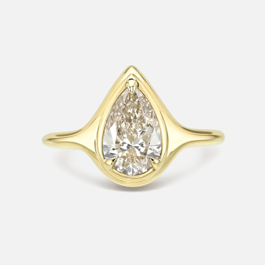 1.50ct Pear Brilliant <br><b> Maggi Simpkins </b> | Pear Skinny Signet Ring