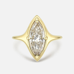 Geo Pear Skinny Signet Ring
