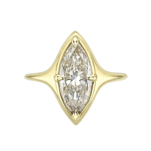 Geo Pear Skinny Signet Ring