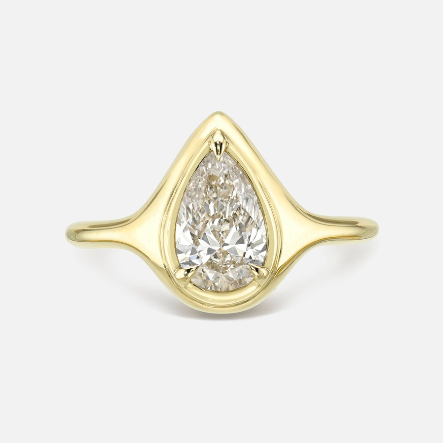 1.01ct Pear Brilliant <br><b> Maggi Simpkins </b> | Pear Skinny Signet Ring