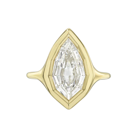 2.19ct Geo Pear Step Cut<br><b>Maggi Simpkins </b>| Skinny Signet Ring