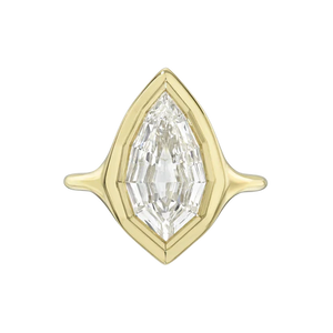 2.19ct Geo Pear Step Cut<br><b>Maggi Simpkins </b>| Skinny Signet Ring