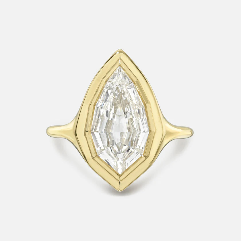 2.19ct Geo Pear Step Cut<br><b>Maggi Simpkins </b>| Skinny Signet Ring