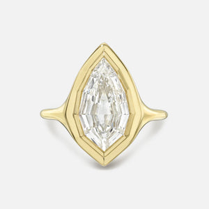 2.19ct Geo Pear Step Cut<br><b>Maggi Simpkins </b>| Skinny Signet Ring