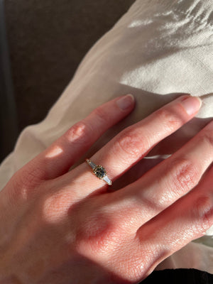 0.67ct Round Brilliant Sapphire <br><b> Pilar Agueci </b>| Ivy Ring No. 2