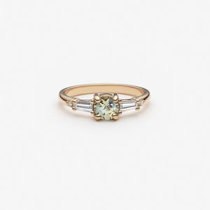 0.67ct Round Brilliant Sapphire <br><b> Pilar Agueci </b>| Ivy Ring No. 2