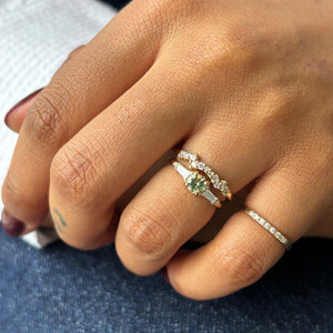 0.67ct Round Brilliant Sapphire <br><b> Pilar Agueci </b>| Ivy Ring No. 2