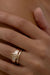 2.01ct Geo Step Cut Oval <br><b>June Rings </b>| Geo Cut Oval with Emerald Accents