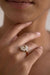 1.54ct Cushion Double Cut <br><b>June Rings</b> | Champagne Floral Cluster