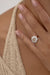 1.54ct Cushion Double Cut <br><b>June Rings</b> | Champagne Floral Cluster