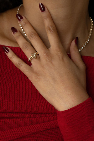 2.04ct Marquise Step Cut<br><b>June Rings</b> | Champagne Step-Cut Marquise Solitaire