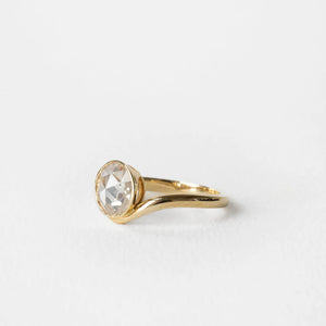 0.94ct Round Rosecut <br><b>June Rings </b>| Antique Botany