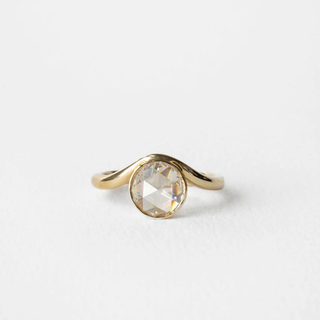 0.94ct Round Rosecut <br><b>June Rings </b>| Antique Botany