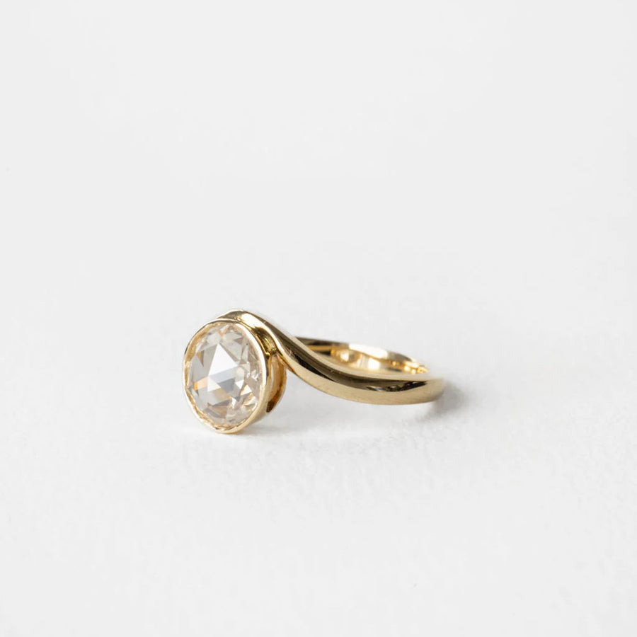 0.94ct Round Rosecut <br><b>June Rings </b>| Antique Botany