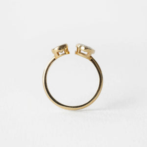 1.00ct Moval Brilliant <br><b>June Rings</b> | Antique Moval & Round Ring