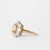 1.54ct Cushion Double Cut <br><b>June Rings</b> | Champagne Floral Cluster