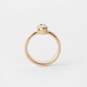 2.01ct Geo Step Cut Oval <br><b>June Rings </b>| Geo Cut Oval with Emerald Accents