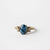2.82ct Oval Brilliant Sapphire <br><b>June Rings </b>| Montana Sapphire & Champagne 3-Stone