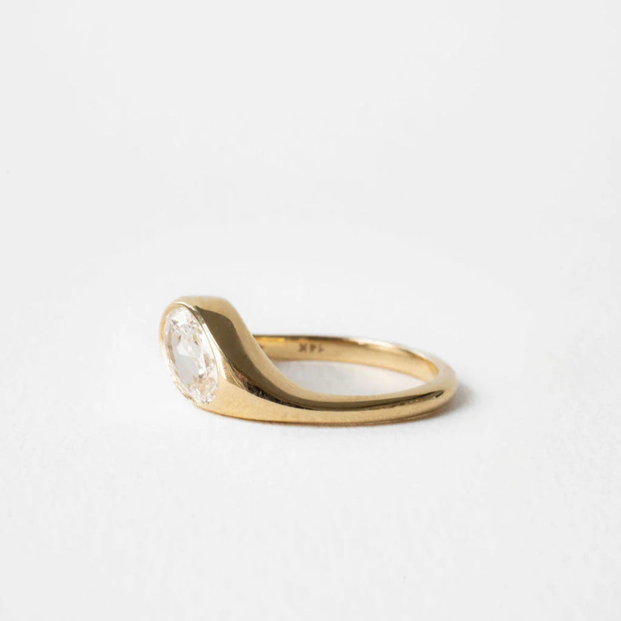 1.30ct Oval Brilliant <br><b>June Rings</b> | Antique Cut Oval Marlow