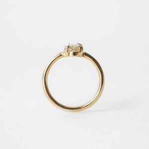 2.05ct Moval Rosecut <br><b>June Rings </b>| Antique Cut Champagne Moval Solitaire