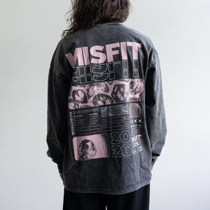 Brutalist Acid Wash LS T-shirt