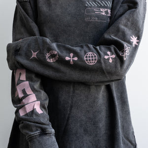 Brutalist Acid Wash LS T-shirt