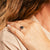 Jacqueline Salt and Pepper Sheild Diamond Engagement Ring Three Stone - MTD