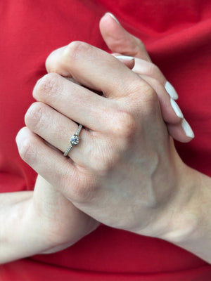 0.32ct Round Brilliant 🇨🇦<br><B> Pilar Agueci </b>| Marilla Ring No. 2