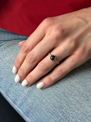 1.07ct Hexagon Rosecut <br><b> Pilar Agueci </b>| Marilla Ring No. 1