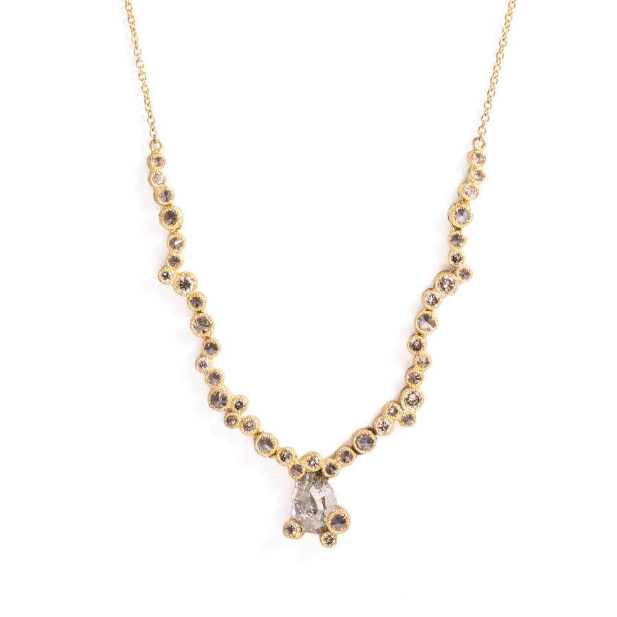 1.67ct Geo Pear Step Cut<br><b> TAP by Todd Pownell </b>| Crystallized Liquid Necklace