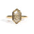 Constance Elongated Hexagon Salt and Pepper Diamond Engagement Ring - MTD
