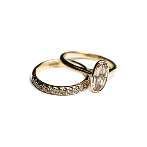 1.05ct Champagne Geo Oval Step Cut <br> <b>H&F Jewellery</b> | Mirage Ring