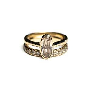 0.49cttw Champagne Round Brilliants <br> <b>H&F Jewellery</b> | Celestial Band