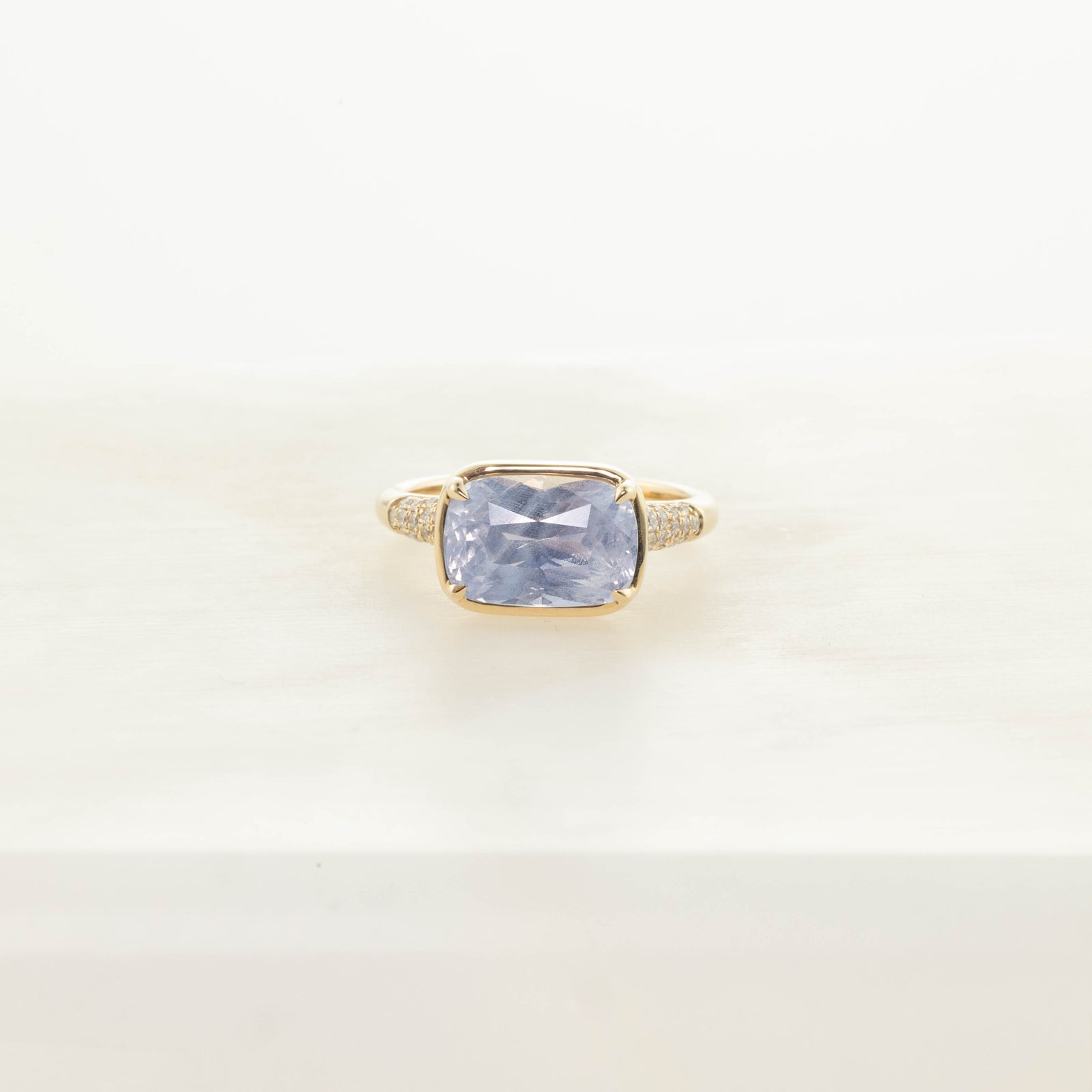 4.11ct Cushion Brilliant Sapphire <br> <b>H&F Jewellery</b> | Horizon Ring