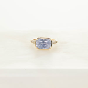 4.11ct Cushion Brilliant Sapphire <br> <b>H&F Jewellery</b> | Horizon Ring