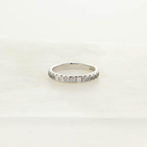 0.48cttw 15pc Salt & Pepper Round Brilliants 🇨🇦<br><b>H&F Jewellery</b> | Eclipse Band