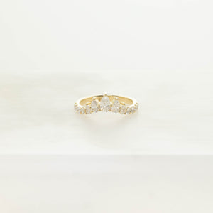 0.73cttw 13pc Pear and Round Brilliants 🇨🇦<br> <b>H&F Jewellery</b> | Solstice Band