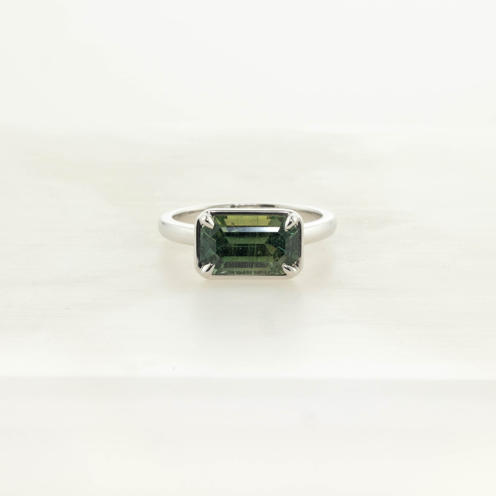 2.61ct Cut Corner Rectangle Step Cut Sapphire <br> <b>H&F Jewellery</b> | Grotto Ring