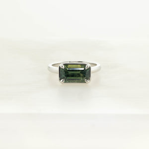 2.61ct Cut Corner Rectangle Step Cut Sapphire <br> <b>H&F Jewellery</b> | Grotto Ring