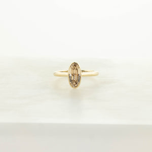 1.05ct Champagne Geo Oval Step Cut <br> <b>H&F Jewellery</b> | Mirage Ring