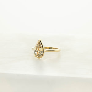 1.13ct Champagne Geo Pear Step Cut <br> <b>H&F Jewellery</b> | Oasis Ring