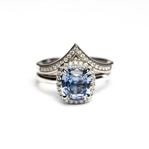 2.18ct Cushion Brilliant Sapphire <br> <b>H&F Jewellery</b> | Monsoon Ring