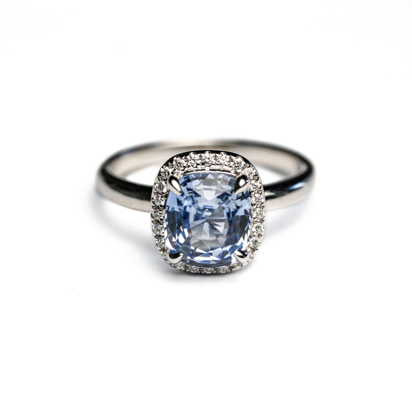 2.18ct Cushion Brilliant Sapphire <br> <b>H&F Jewellery</b> | Monsoon Ring