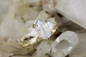 1.68ct Hexagon Rosecut <br><b> Bohemi </b>| Nyx Engagement Ring